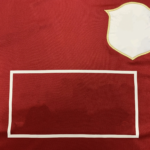 Red jersey blank chest logo area