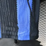 Inter Milan black blue player edition football jersey front detail